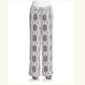 Philosophy  b/w Geo-print Wide-leg palazzo Pants S